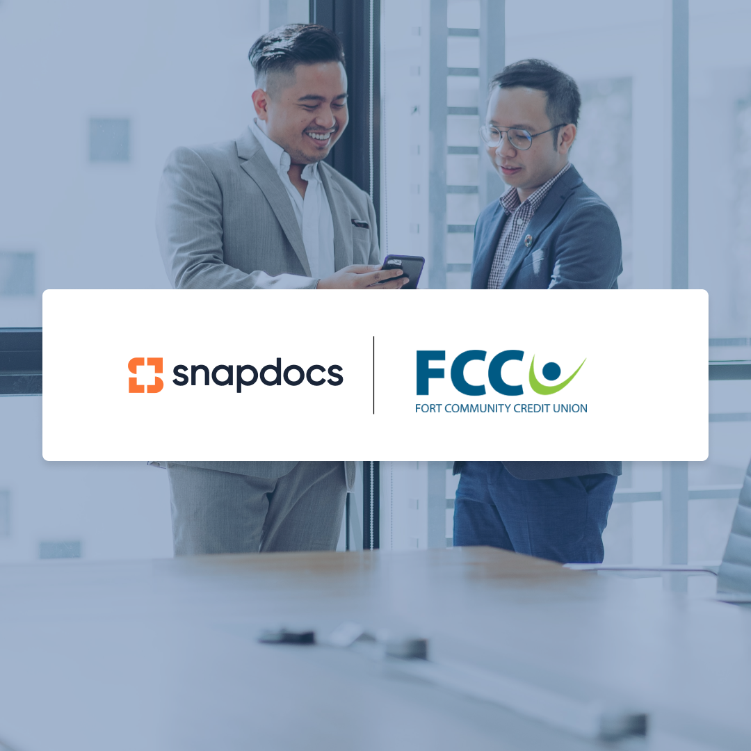 Snapdocs and FCCU press release with logos