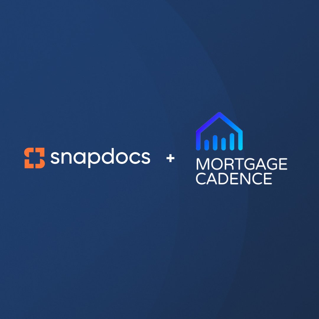 Snapdocs and Mortgage Cadence logos