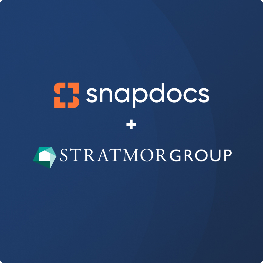 Snapdocs and STRATMOR Group Borrower Experience Collaboration Press Release