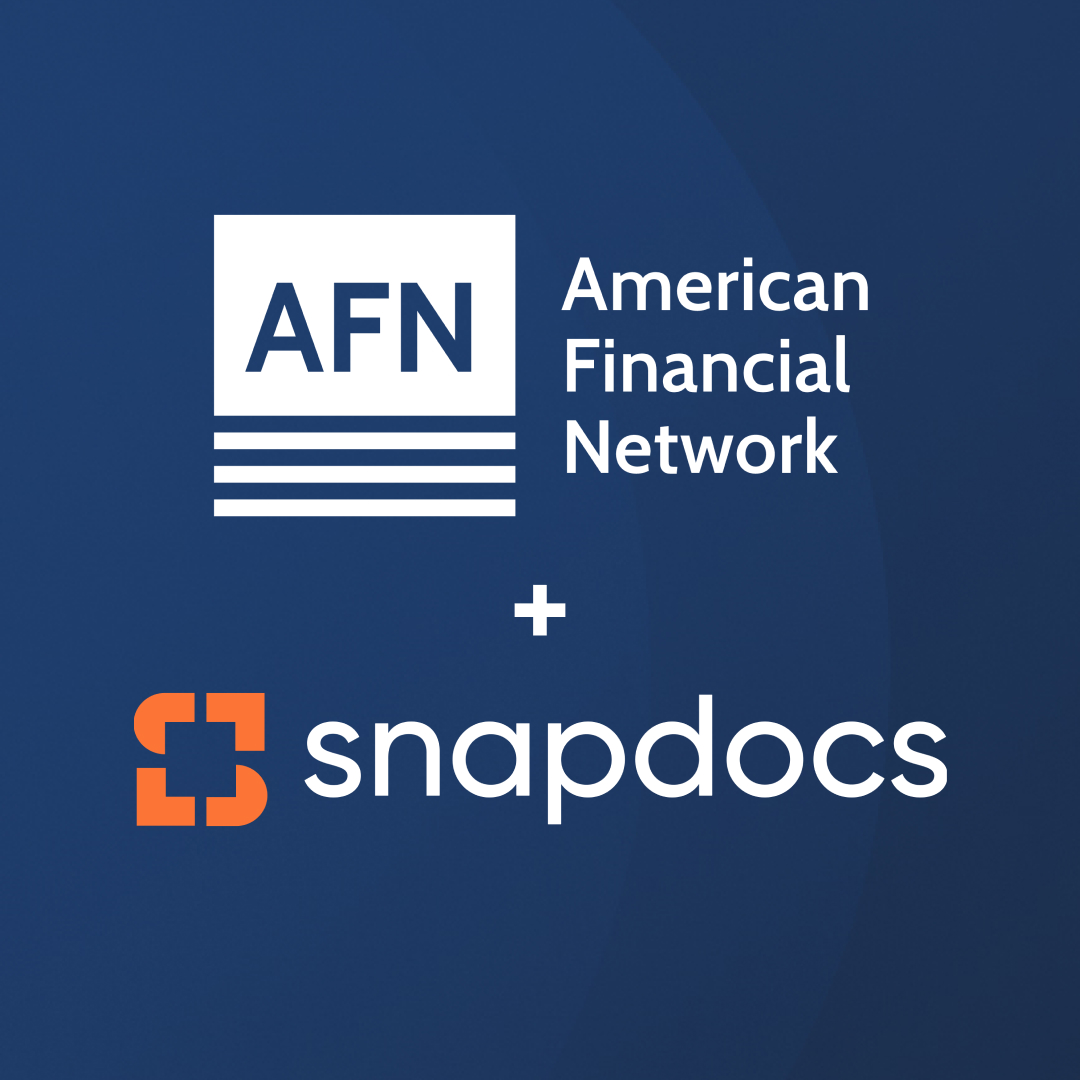 Press release: Snapdocs Powers American Financial Network's Digital Closing Strategy