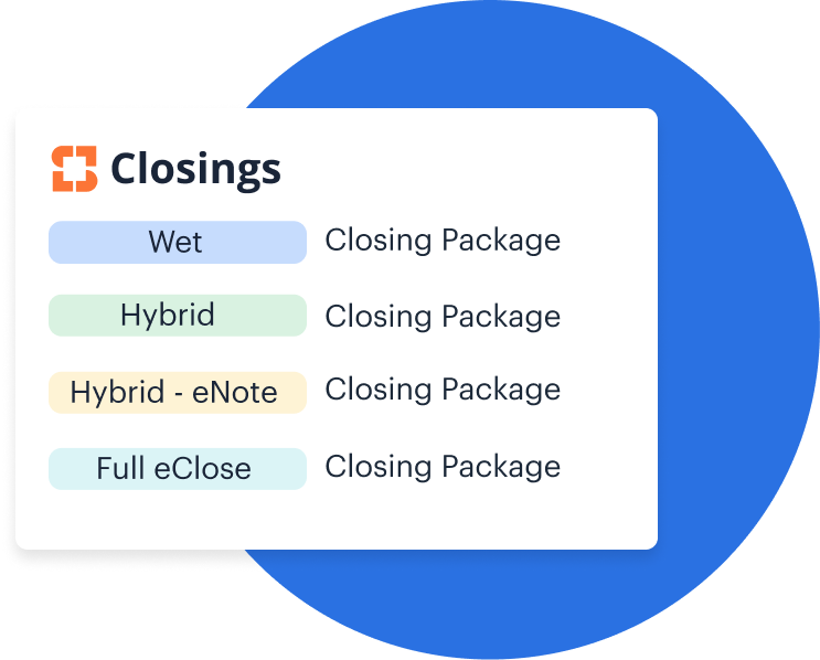 One efficient process for every closing